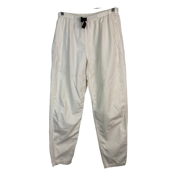 Gramicci Women's Size L Cream Belted Elastic Waist Hiking Climbing Pants - Picture 1 of 8